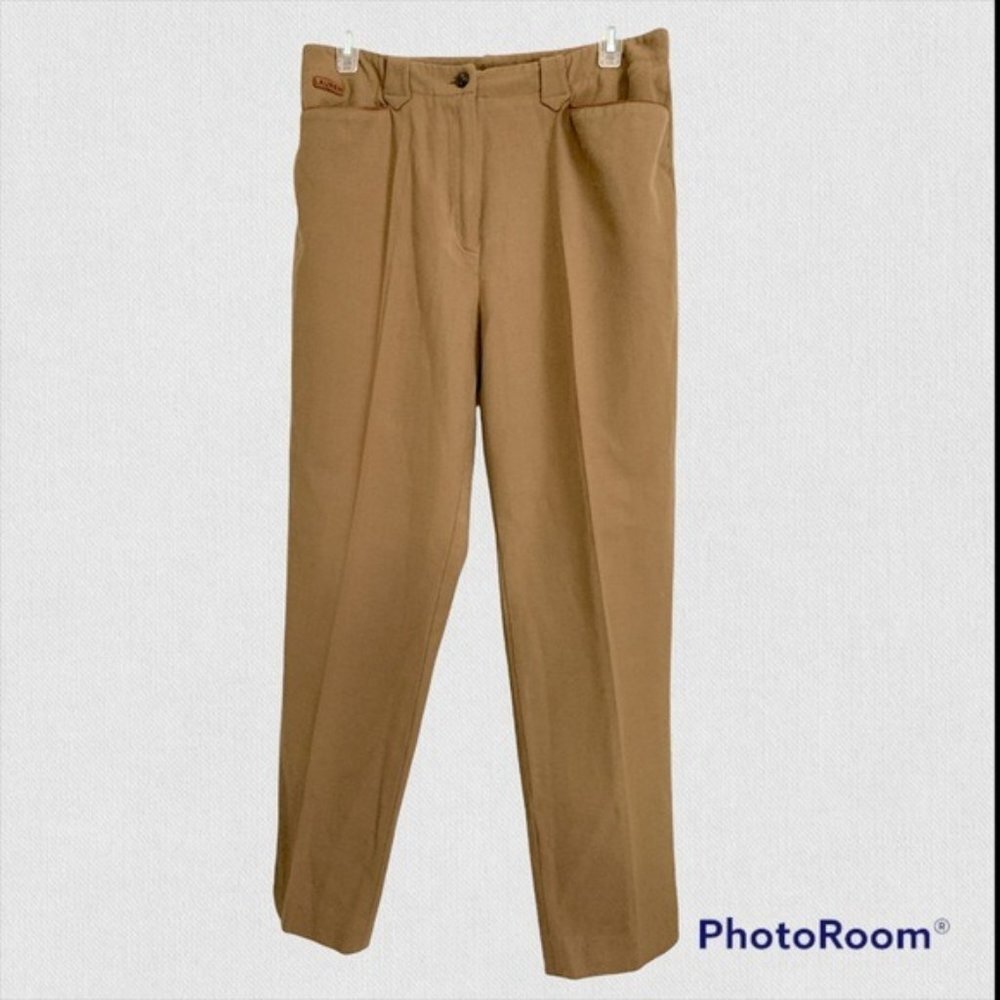 Lauren Ralph Lauren Vintage equestrian crest buttons Tan Trouser size 10P